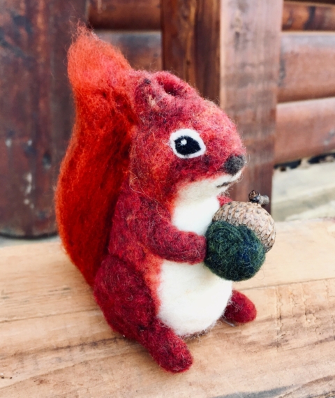 SOLD OUT: Needle Felted Red Squirrel with Firefly Studios (Session 2)