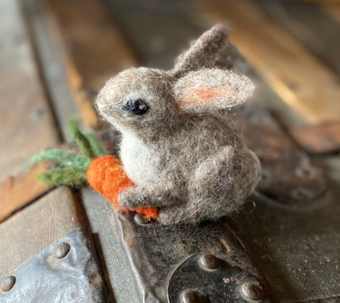 SOLD OUT | Needle Felted Rabbit with Firefly Studios