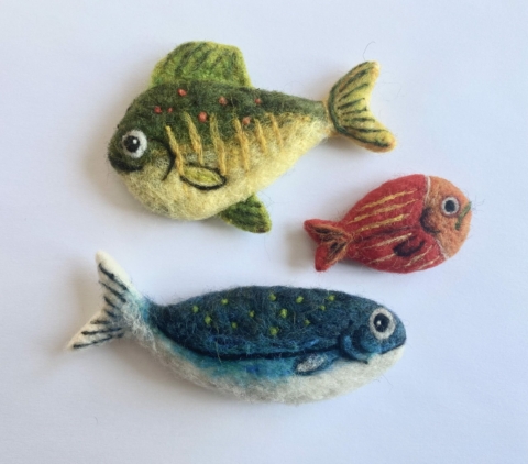 SOLD OUT | Needle Felted Fish with Firefly Studios
